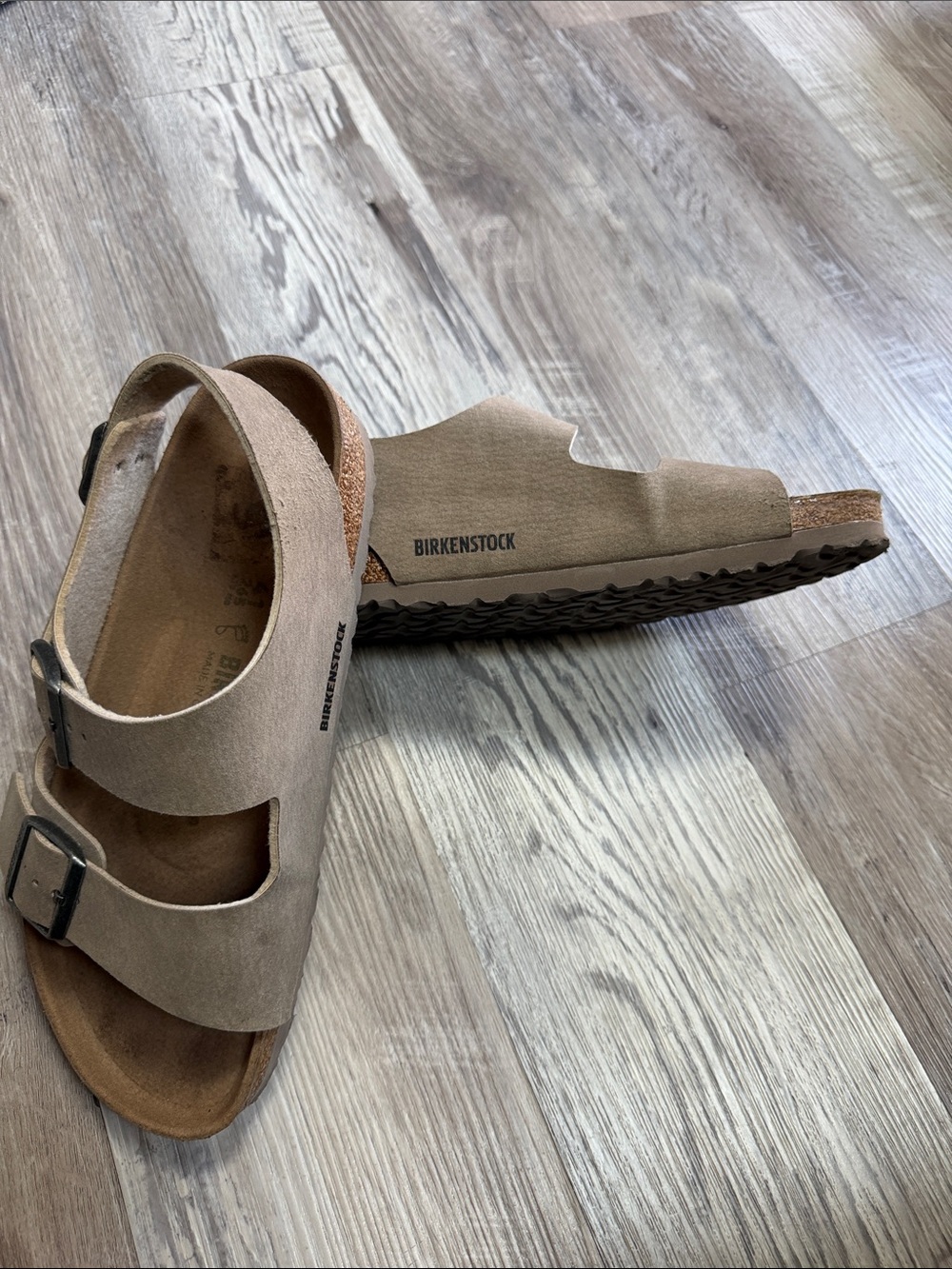 Birkenstock Milano Desert Dust Gray Taupe